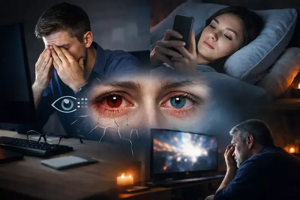 Вред гаджетов для зрения